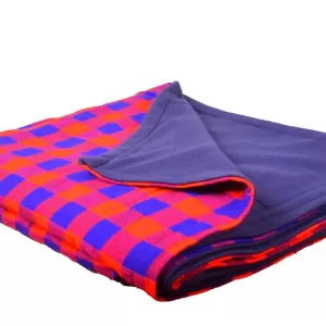 Blue Boxed Maasai Blanket